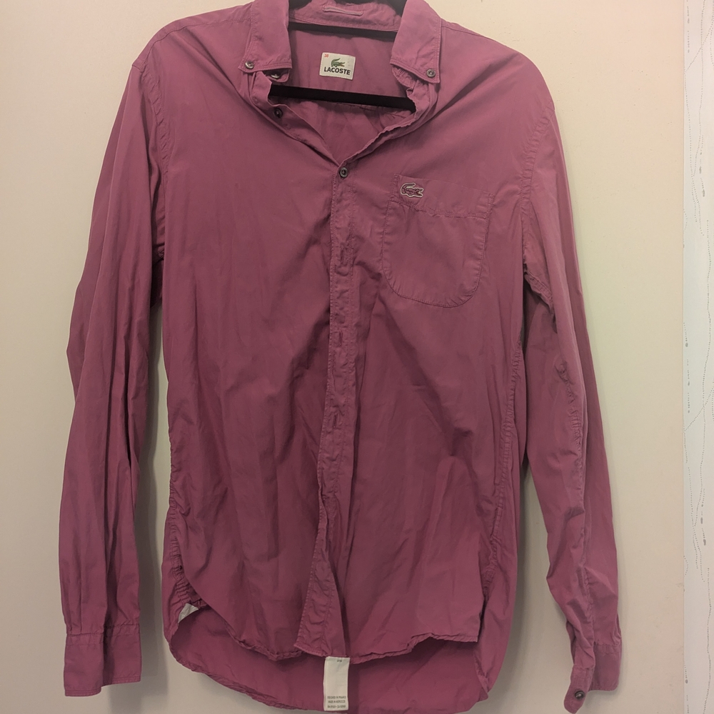 Lacoste Men's Pink Shirt